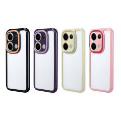 Xiaomi Redmi Note 13 Pro 4G Kılıf Kamera Korumalı Renkli Kenar ve Çerçeve Tasarımlı Vitamin Kapak