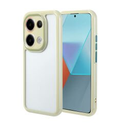 Xiaomi Redmi Note 13 Pro 4G Kılıf Kamera Korumalı Renkli Kenar ve Çerçeve Tasarımlı Vitamin Kapak