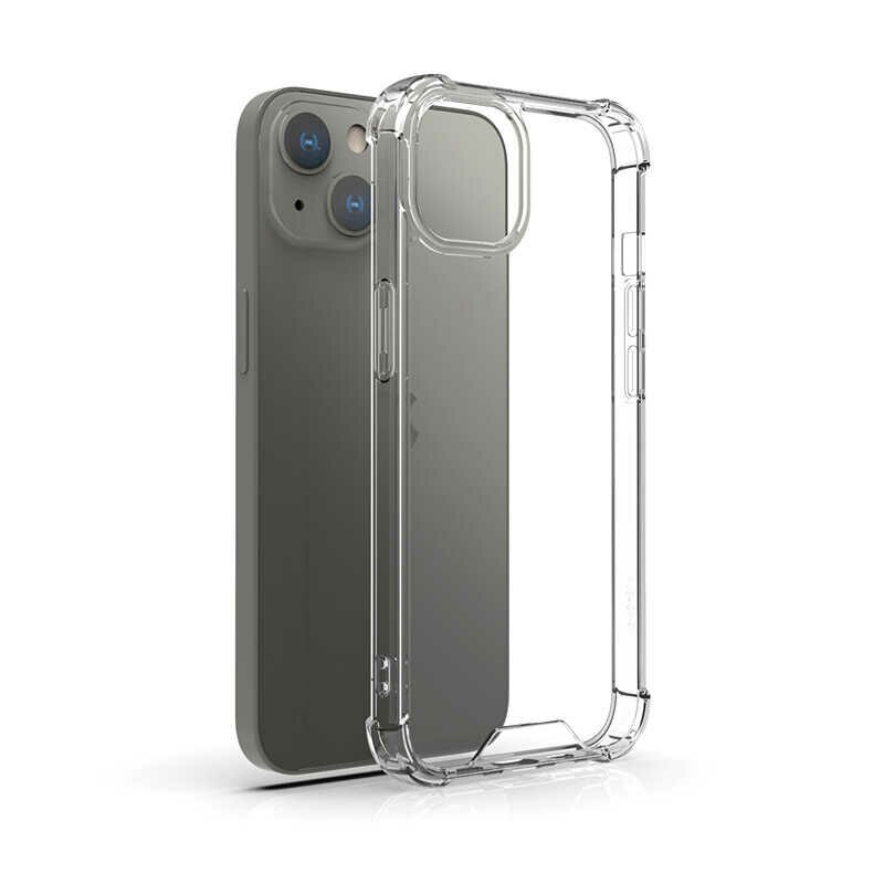 iPhone 13 Kılıf Nitro Anti Shock Darbe Emici Köşe Korumalı Şeffaf Silikon Kapak