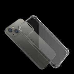 iPhone 13 Kılıf Nitro Anti Shock Darbe Emici Köşe Korumalı Şeffaf Silikon Kapak