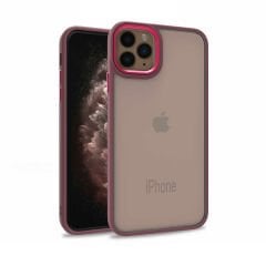 iPhone 11 Pro Max Kılıf Kamera Çıkıntılı Arkası Şeffaf Köşeleri Parlak Renkli Işlemeli Flora Kapak