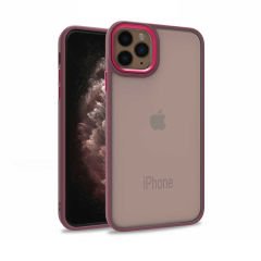 iPhone 11 Pro Max Kılıf Kamera Çıkıntılı Arkası Şeffaf Köşeleri Parlak Renkli Işlemeli Flora Kapak