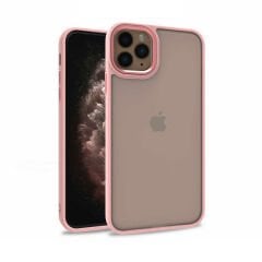 iPhone 11 Pro Max Kılıf Kamera Çıkıntılı Arkası Şeffaf Köşeleri Parlak Renkli Işlemeli Flora Kapak