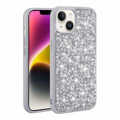 iPhone 14 Kılıf Parlak Taşlı Tasarım Linea Kapak kılıf