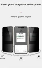 iPhone 14 Pro Max Kor Privacy Cam Ekran Koruyucu