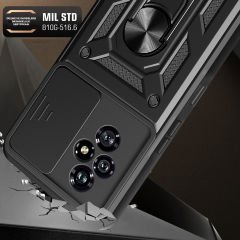 Honor 200 Kılıf Magnetik Standlı Kamera Korumalı Sürgülü Vega Kapak