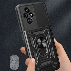 Honor 200 Kılıf Magnetik Standlı Kamera Korumalı Sürgülü Vega Kapak