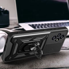 Honor 200 Kılıf Magnetik Standlı Kamera Korumalı Sürgülü Vega Kapak