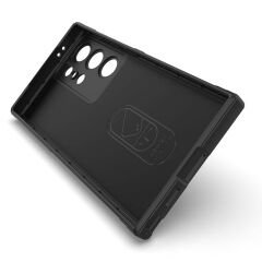 Samsung Galaxy S24 Ultra Kılıf Esnek TPU Oyuklu Arka Yüzey Tasarımlı Etnik Silikon Kapak