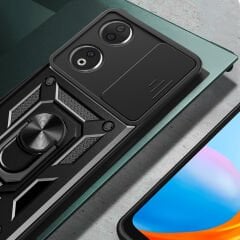 Honor 90 Kılıf Magnetik Standlı Kamera Korumalı Sürgülü Vega Kapak