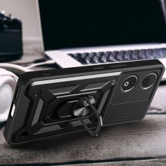 Honor 90 Kılıf Magnetik Standlı Kamera Korumalı Sürgülü Vega Kapak