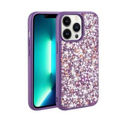 iPhone 13 Pro Kılıf Parlak Taşlı Tasarım  Linea Kapak kılıf