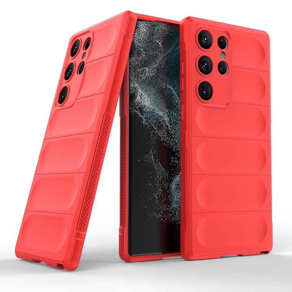 Samsung Galaxy S23 Ultra Kılıf Esnek TPU Oyuklu Arka Yüzey Tasarımlı Etnik Silikon Kapak