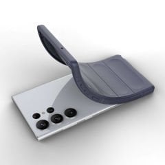 Samsung Galaxy S23 Ultra Kılıf Esnek TPU Oyuklu Arka Yüzey Tasarımlı Etnik Silikon Kapak