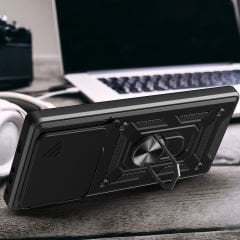 İnfinix Note 40 Pro Kılıf Magnetik Standlı Kamera Korumalı Sürgülü Vega Kapak