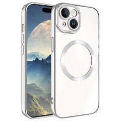 iPhone 15 Kılıf Magsafe Wireless Şarj Özellikli Setro Silikon