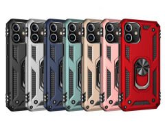 iPhone 12 Mini Kılıf Vega Tank Sert Yüzüklü Standlı Zırh Koruma Kapak