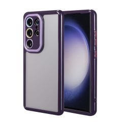 Samsung Galaxy S23 Ultra Kılıf Kamera Korumalı Renkli Kenar ve Çerçeve Tasarımlı Vitamin Kapak