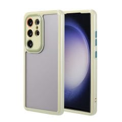 Samsung Galaxy S23 Ultra Kılıf Kamera Korumalı Renkli Kenar ve Çerçeve Tasarımlı Vitamin Kapak