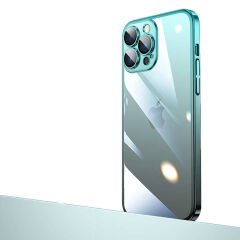 iPhone 12 Pro Max Kılıf Parlak Renk Geçişli Kamera Korumalı Senkron Kapak