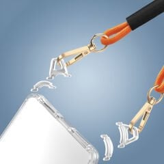 Xiaomi Redmi Note 13 Pro 4G Kılıf Airbagli Takılabilir Askı Aparatlı Snap Silikon Kapak