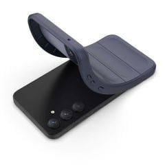 Samsung Galaxy A35 Kılıf Esnek TPU Oyuklu Arka Yüzey Tasarımlı Etnik Silikon Kapak