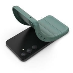 Samsung Galaxy A35 Kılıf Esnek TPU Oyuklu Arka Yüzey Tasarımlı Etnik Silikon Kapak