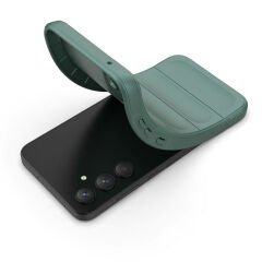 Samsung Galaxy A35 Kılıf Esnek TPU Oyuklu Arka Yüzey Tasarımlı Etnik Silikon Kapak