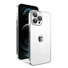 iPhone 12 Pro Max Kılıf Kamera Korumalı Renkli Çerçeveli Garaj Kapak