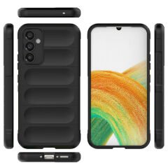 Samsung Galaxy A34 Kılıf Esnek TPU Oyuklu Arka Yüzey Tasarımlı Etnik Silikon Kapak