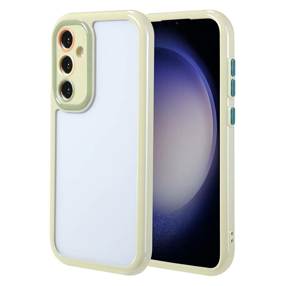 Samsung Galaxy S23 Kılıf Kamera Korumalı Renkli Kenar ve Çerçeve Tasarımlı Vitamin Kapak