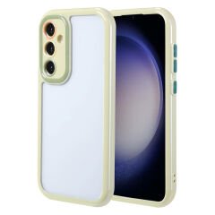Samsung Galaxy S23 Kılıf Kamera Korumalı Renkli Kenar ve Çerçeve Tasarımlı Vitamin Kapak