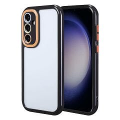 Samsung Galaxy S23 Kılıf Kamera Korumalı Renkli Kenar ve Çerçeve Tasarımlı Vitamin Kapak