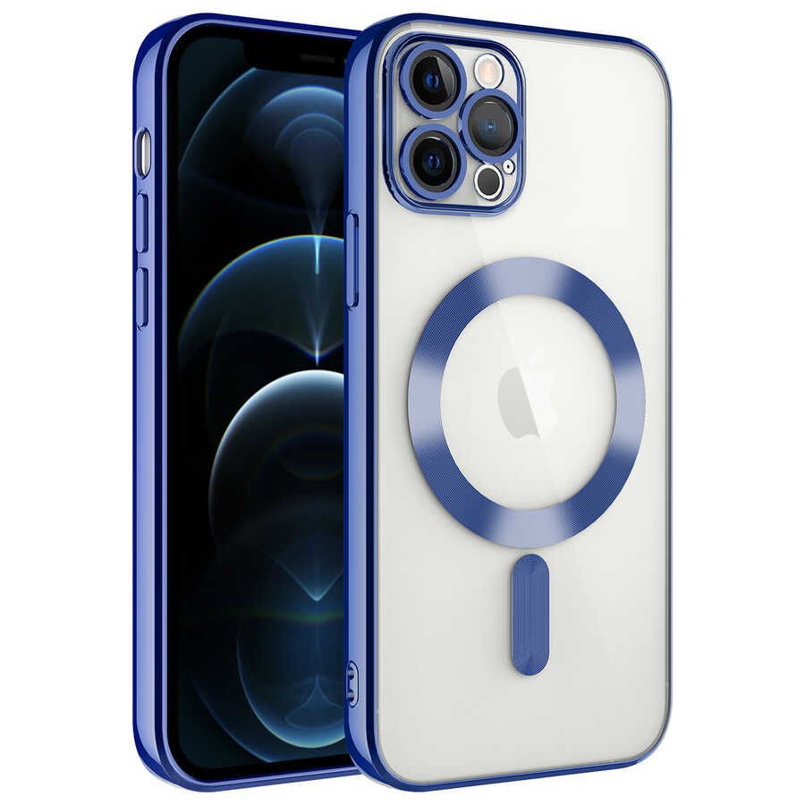 iPhone 12 Pro Max Kılıf Kamera Korumalı Kablosuz Wireless Şarj Özellikli Demre Kapak