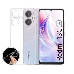 Xiaomi Redmi 13C Kılıf Kamera Korumali Süper Silikon Kapak
