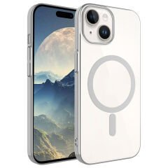 iPhone 15 Kılıf Wireless Şarj Özellikli Pixel Magsafe Kapak