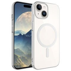 iPhone 15 Kılıf Wireless Şarj Özellikli Pixel Magsafe Kapak