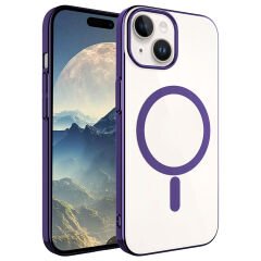 iPhone 15 Kılıf Wireless Şarj Özellikli Pixel Magsafe Kapak