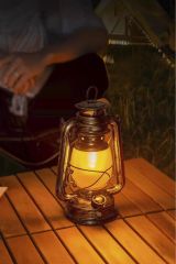 Nostaljik Retro Şarjlı Led Gaz Lambası Görünümlü Gece Lambası