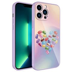 iPhone 11 Pro Max Kılıf Kamera Korumalı Desenli Sert Silikon Epoksi Kapak