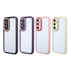 Samsung Galaxy A35 Kılıf Kamera Korumalı Renkli Kenar ve Çerçeve Tasarımlı Vitamin Kapak