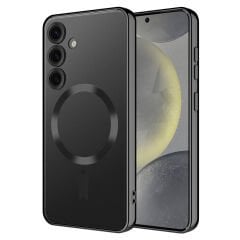 Samsung Galaxy S24 Plus Kılıf Kamera Korumalı Kablosuz Wireless Şarj Özellikli Demre Kapak