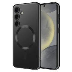 Samsung Galaxy S24 Plus Kılıf Kamera Korumalı Kablosuz Wireless Şarj Özellikli Demre Kapak