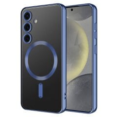 Samsung Galaxy S24 Plus Kılıf Kamera Korumalı Kablosuz Wireless Şarj Özellikli Demre Kapak