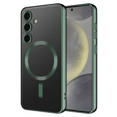 Samsung Galaxy S24 Plus Kılıf Kamera Korumalı Kablosuz Wireless Şarj Özellikli Demre Kapak