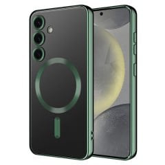 Samsung Galaxy S24 Plus Kılıf Kamera Korumalı Kablosuz Wireless Şarj Özellikli Demre Kapak