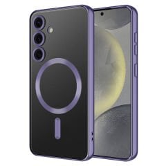 Samsung Galaxy S24 Plus Kılıf Kamera Korumalı Kablosuz Wireless Şarj Özellikli Demre Kapak