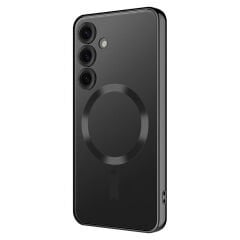 Samsung Galaxy S24 Plus Kılıf Kamera Korumalı Kablosuz Wireless Şarj Özellikli Demre Kapak