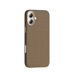 iPhone 16 Kılıf Kablosuz Şarj Özellikli Karbon Fiber Görünümlü Gros Kapak