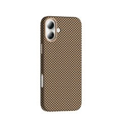 iPhone 16 Kılıf Kablosuz Şarj Özellikli Karbon Fiber Görünümlü Gros Kapak